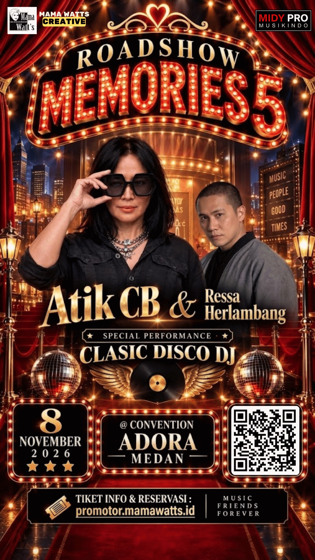 Poster Roadshow Memories 5 — Atiek CB & Ressa Herlambang